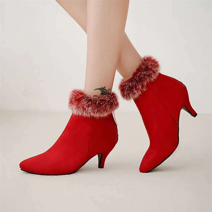 Sorena Fur Ankle Boots