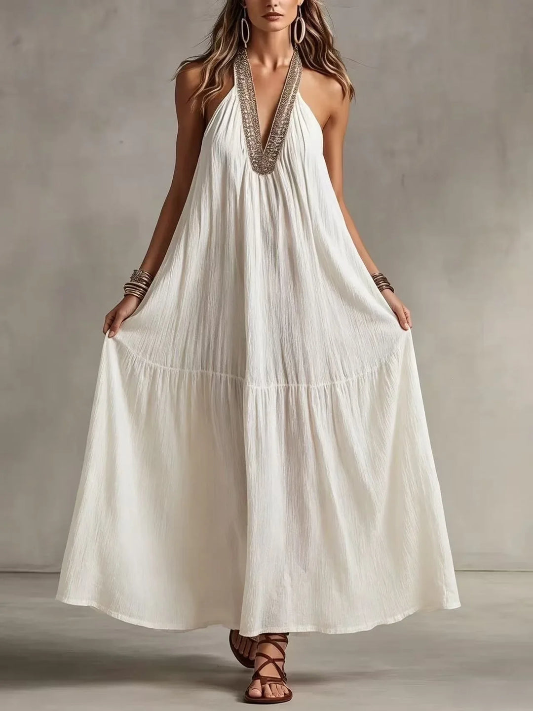 Rihana Boho Loose Maxi Dress