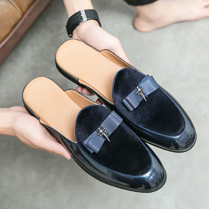 Louis Comfortable Leather Mule Loafers