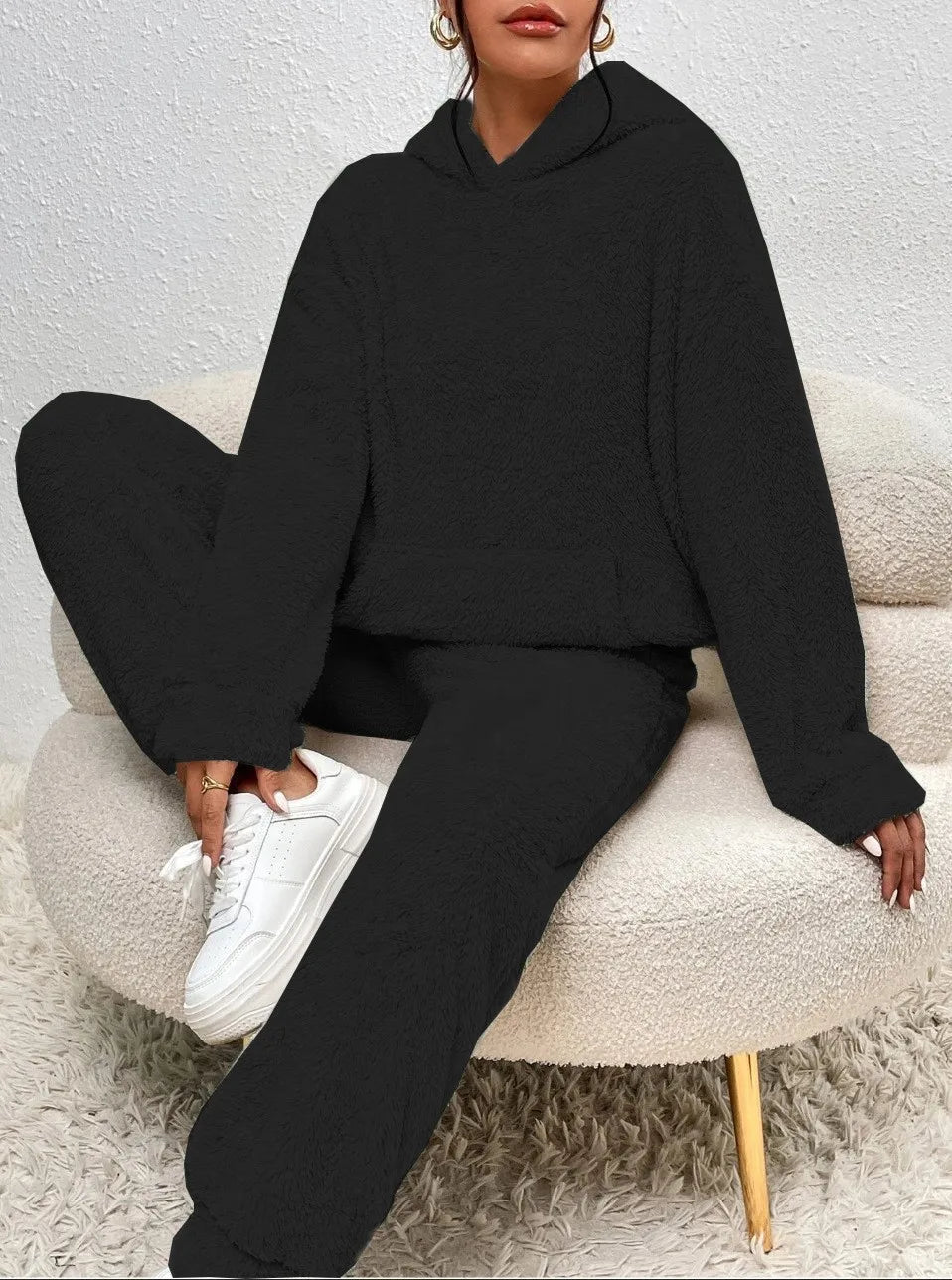 Faustine Cozy Hooded Fleece Set