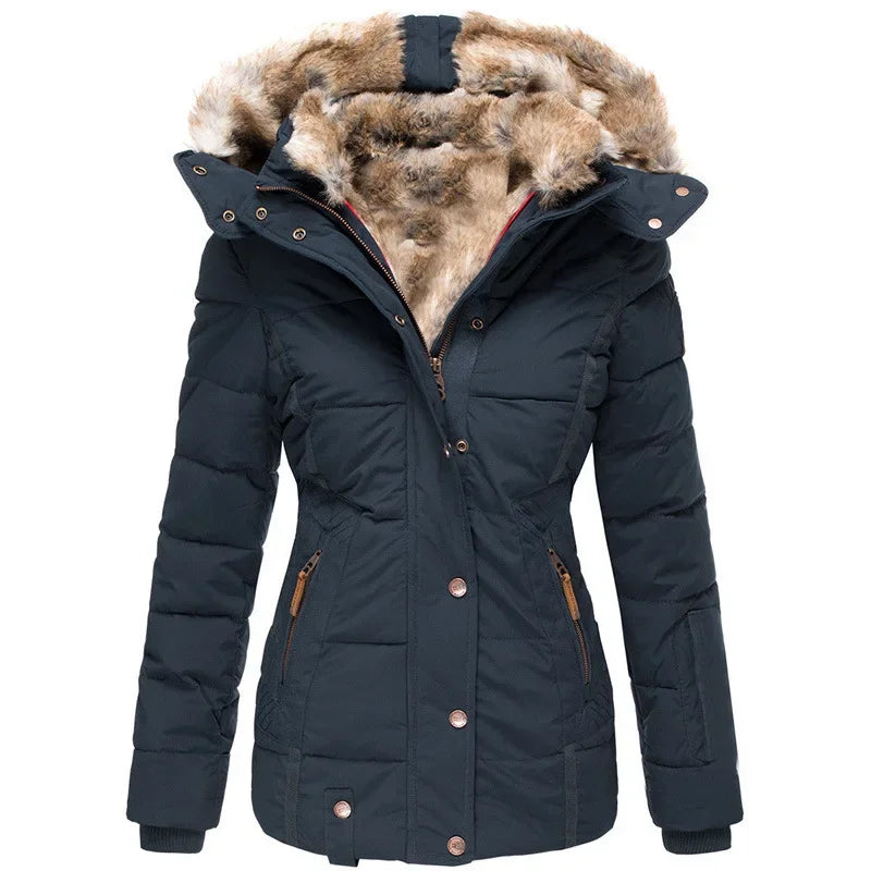 Annabel Detachable Faux Fur Puffer