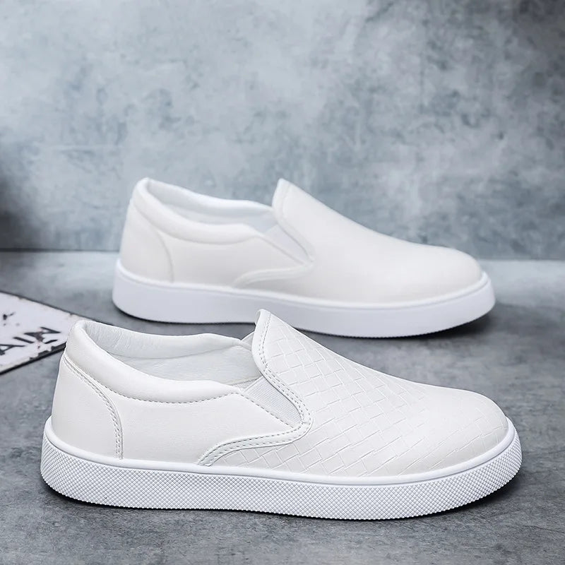 Duncan Leather Slip-On Sneakers