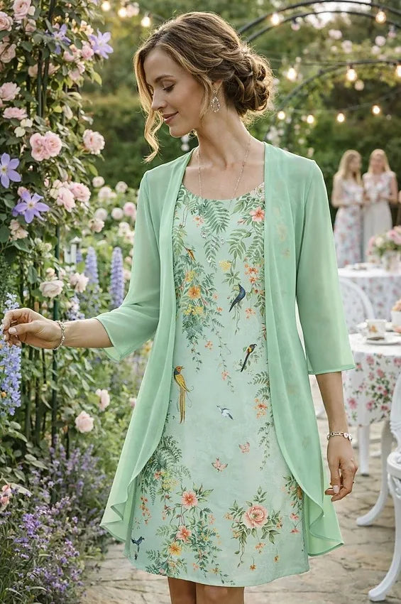 Hope Floral Print Midi Dress Set