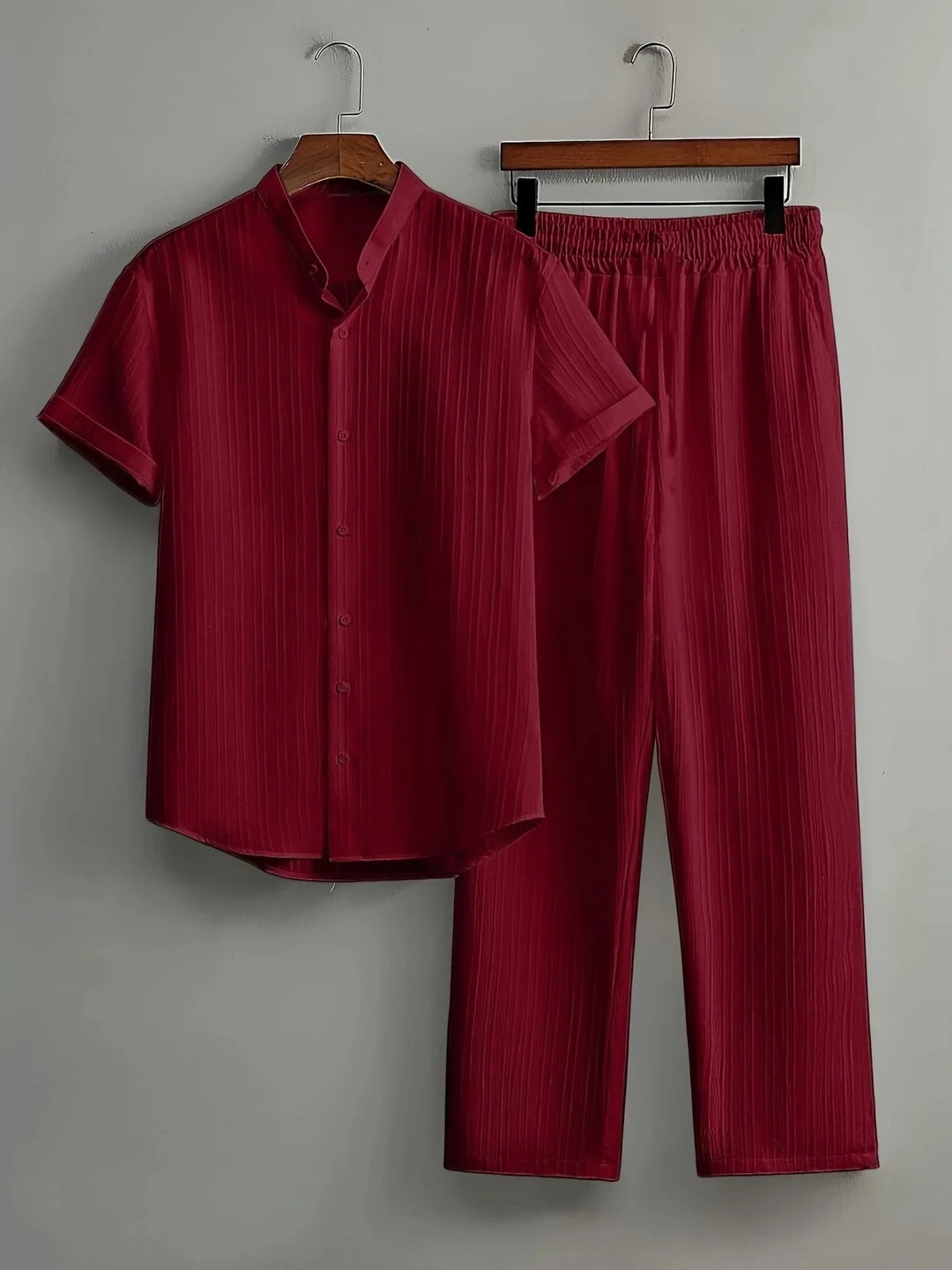 Brooks Comfortable Button Down Pants Set