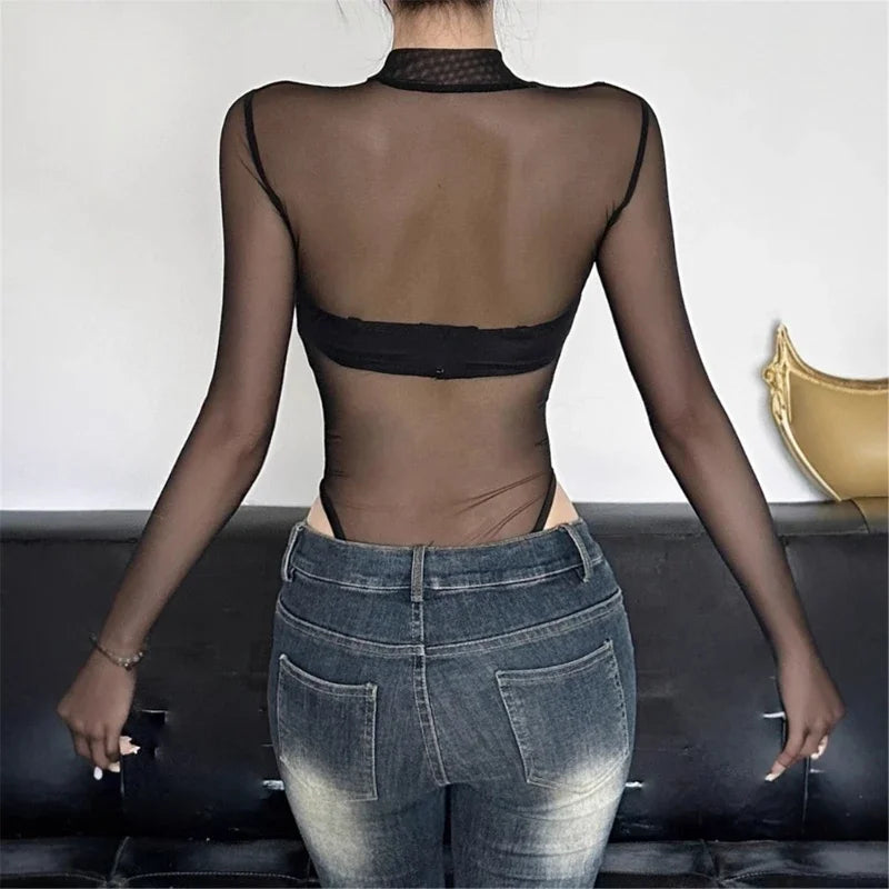 Briella Sheer Snake Bodysuit