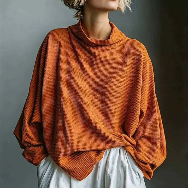 Adalyn Waffle Knit Funnel Top