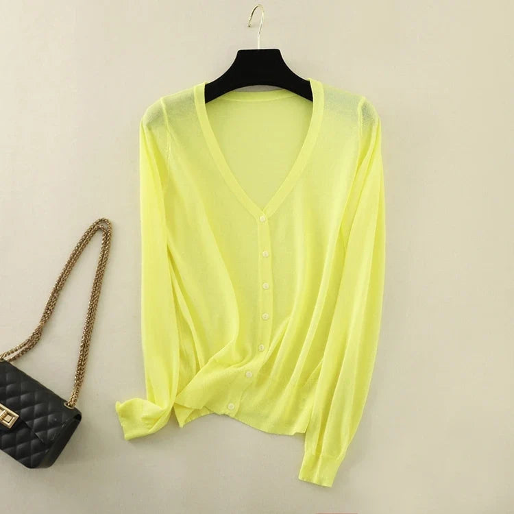 Nevaeh Ice Silk Cardigan