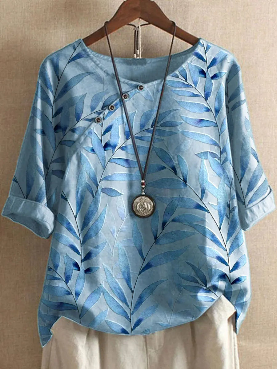 Amber Relaxed Linen Blouse