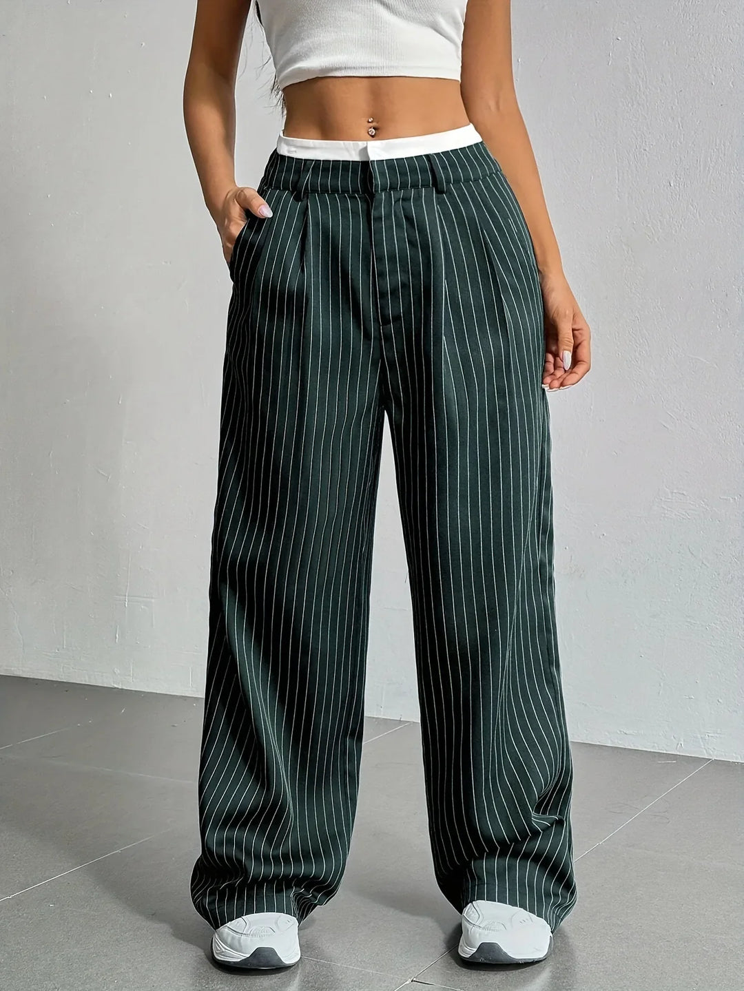 Emiara Classic Striped Pants