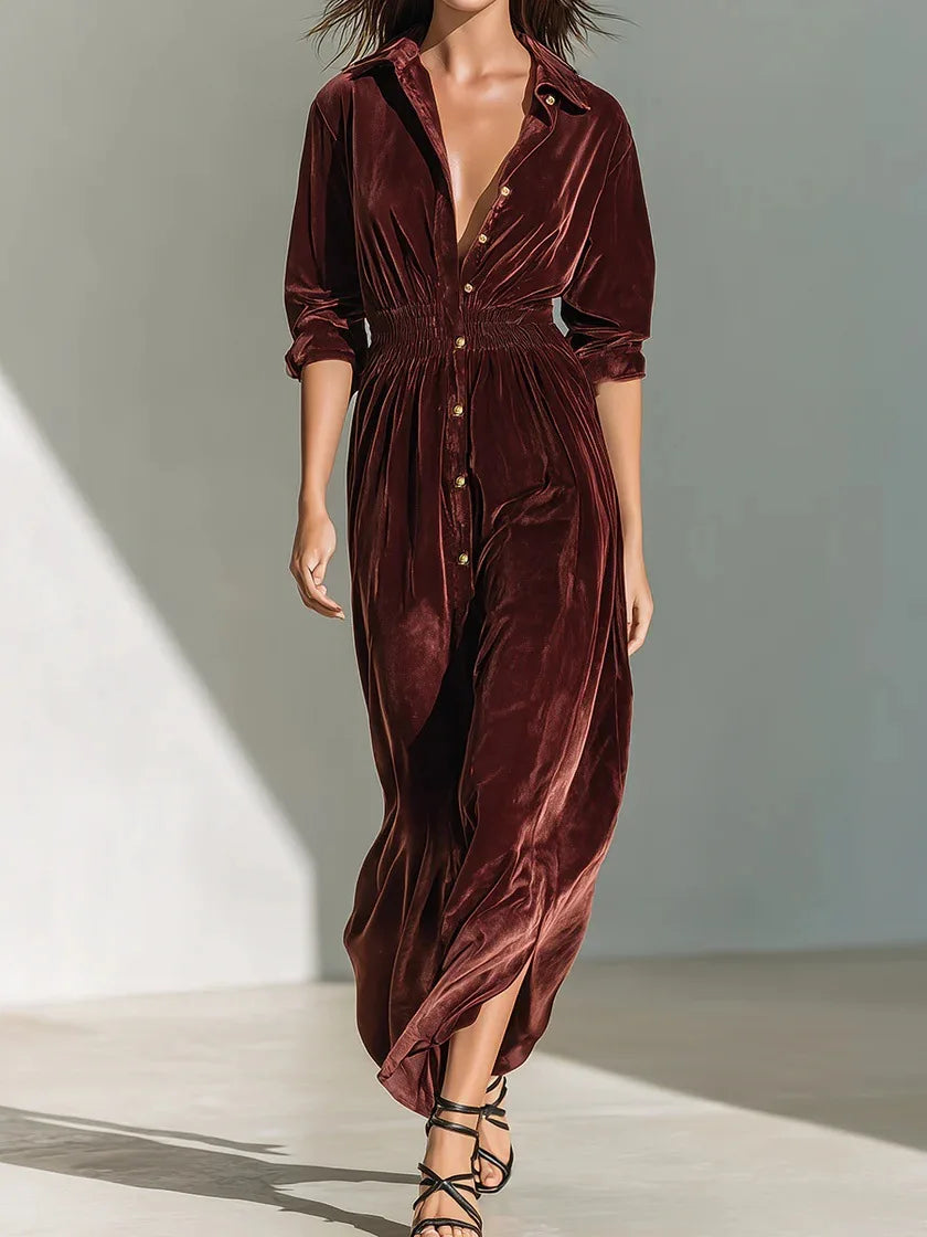 Colette Smocked Waist Maxi Dress