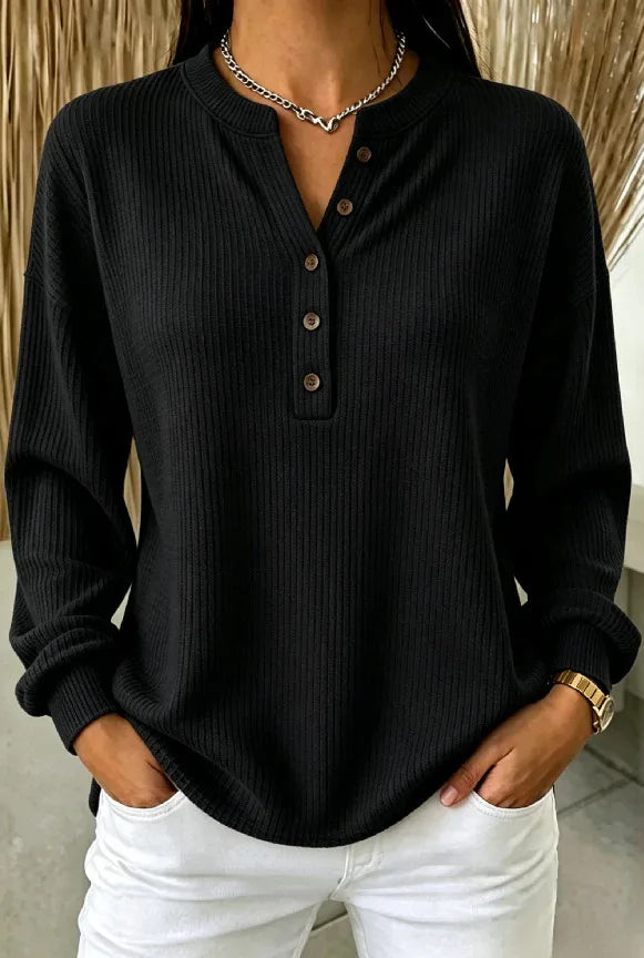 Harlowe Button Placket Henley