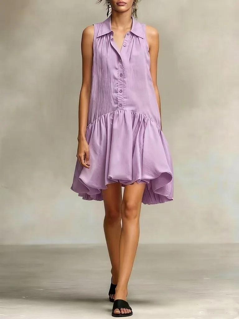 Jayden Breathable Shirt Mini Dress