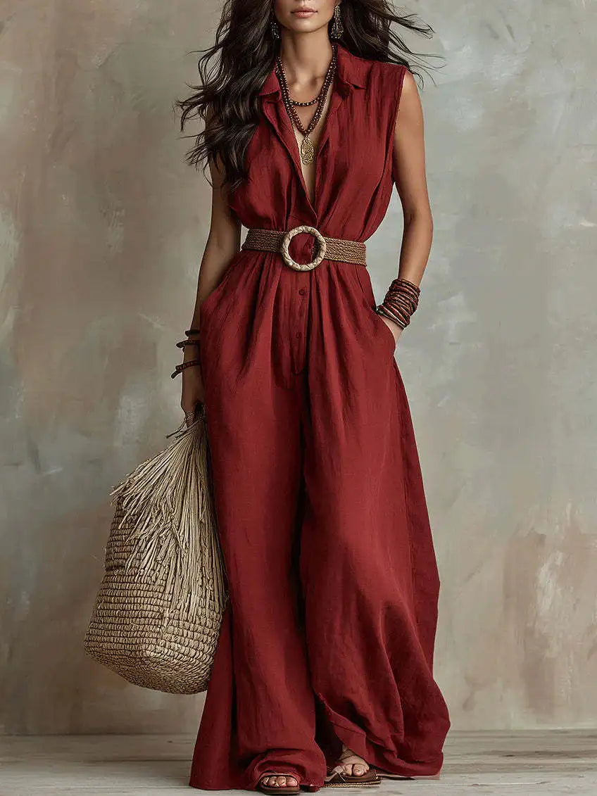 Emmeline Elegant Wide Leg Jumpsuit