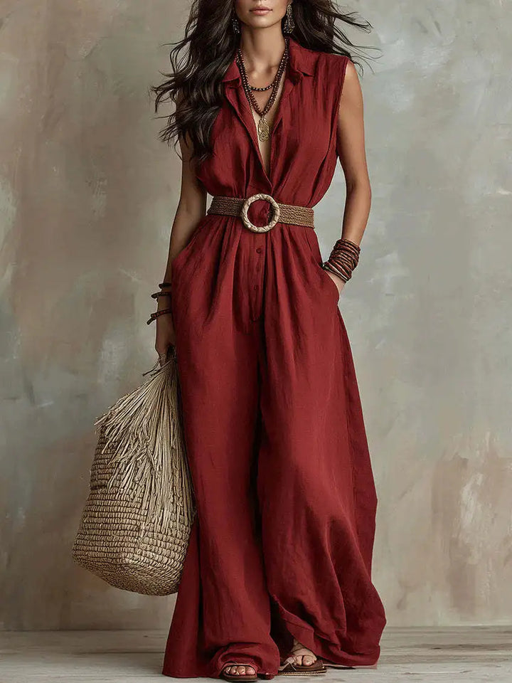 Emmeline Elegant Wide Leg Jumpsuit
