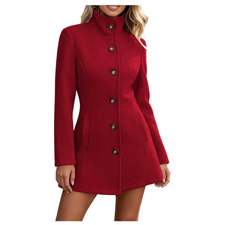 Josette Stand Collar Peacoat