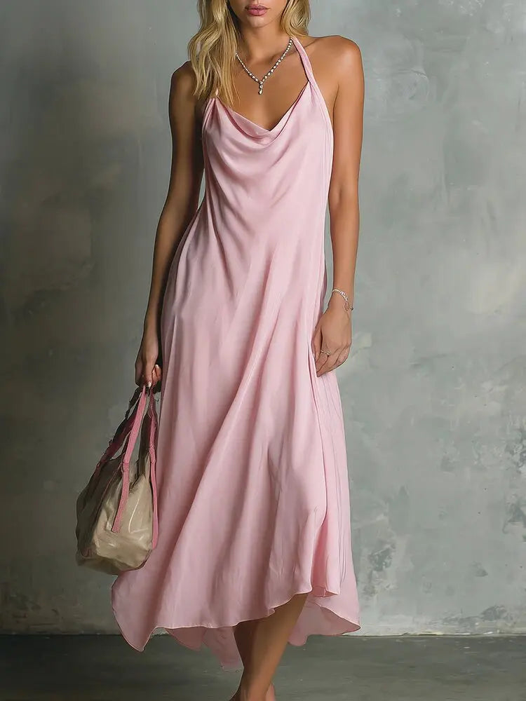 Genoveva Cowl Neck Midi Dress