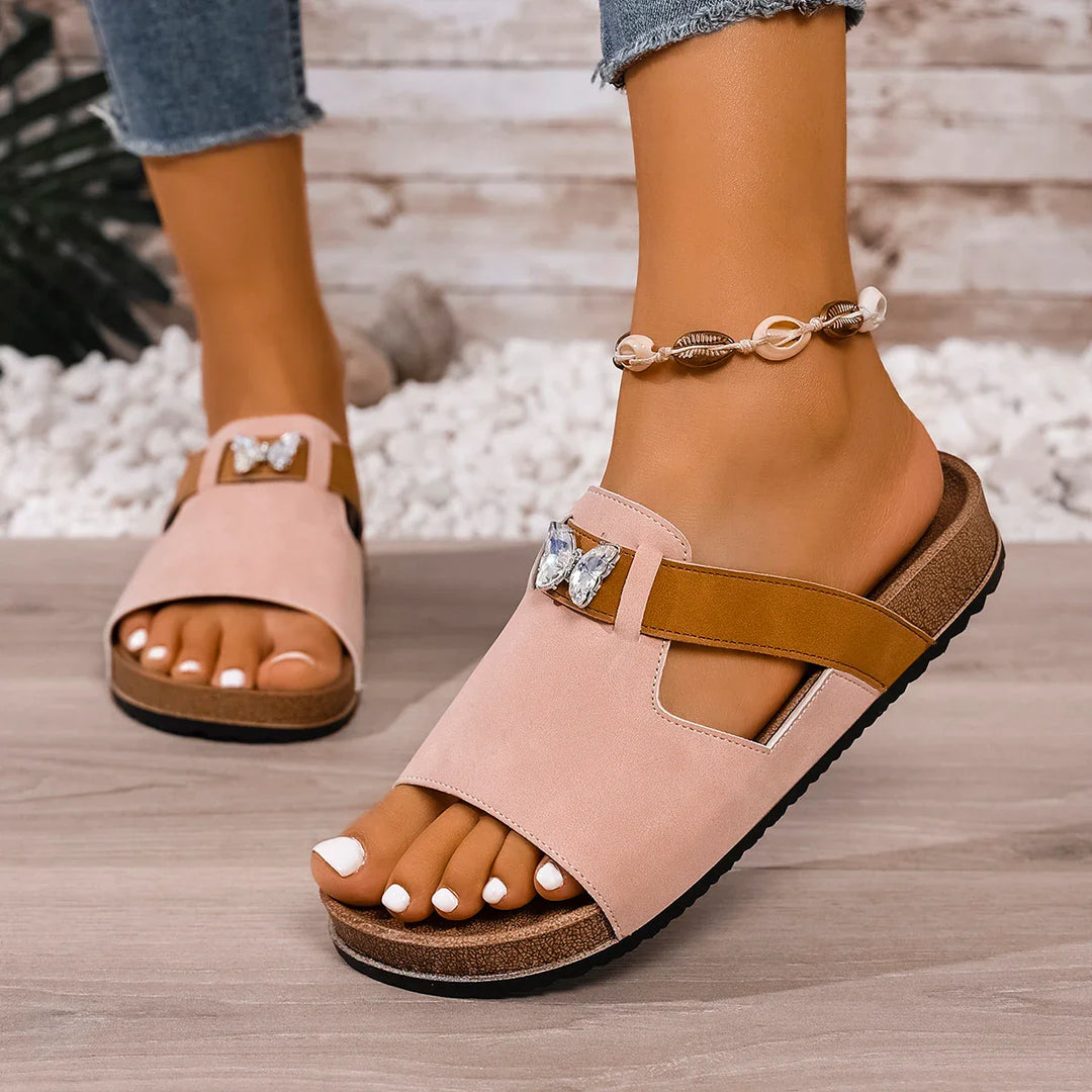 Paloma Cork Slide Sandals