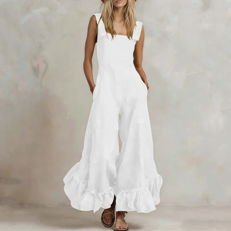 Vespera Ruffle Hem Jumpsuit