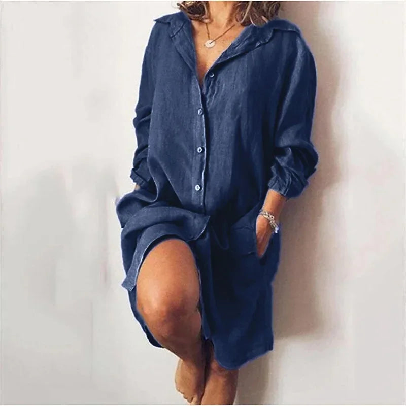 Ria Pocket Shirt Mini Dress