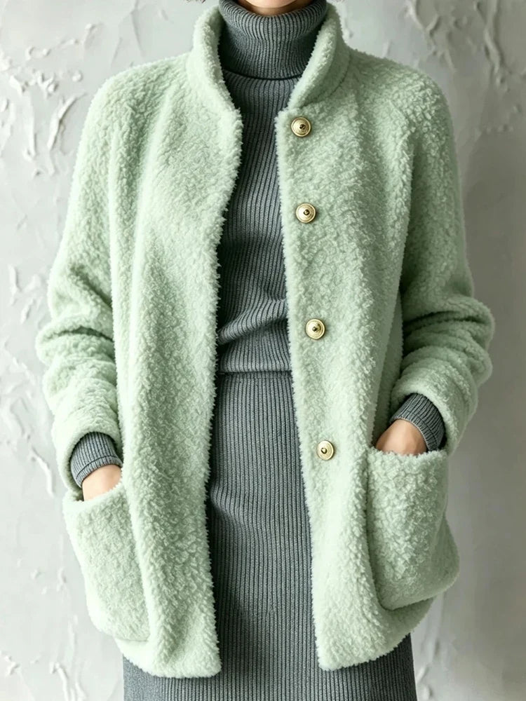 Clio Bouclé Stand Collar Jacket
