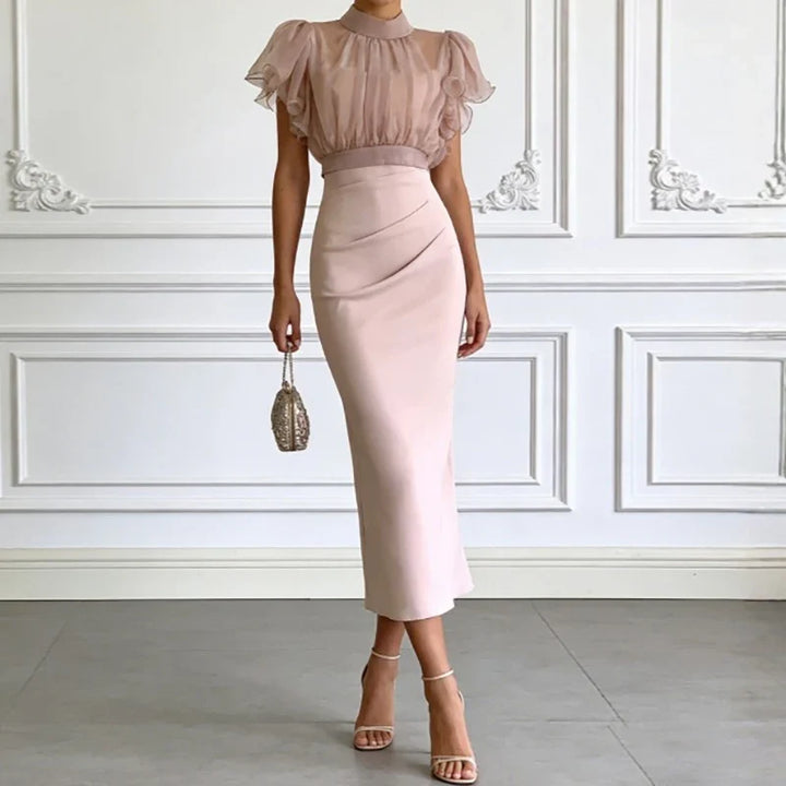 Alondra Figure Flattering Midi Dress