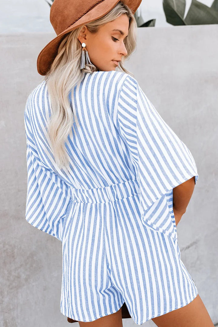Ramie Flutter Sleeve Romper