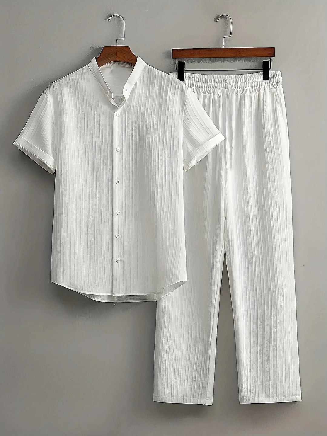 Brooks Comfortable Button Down Pants Set
