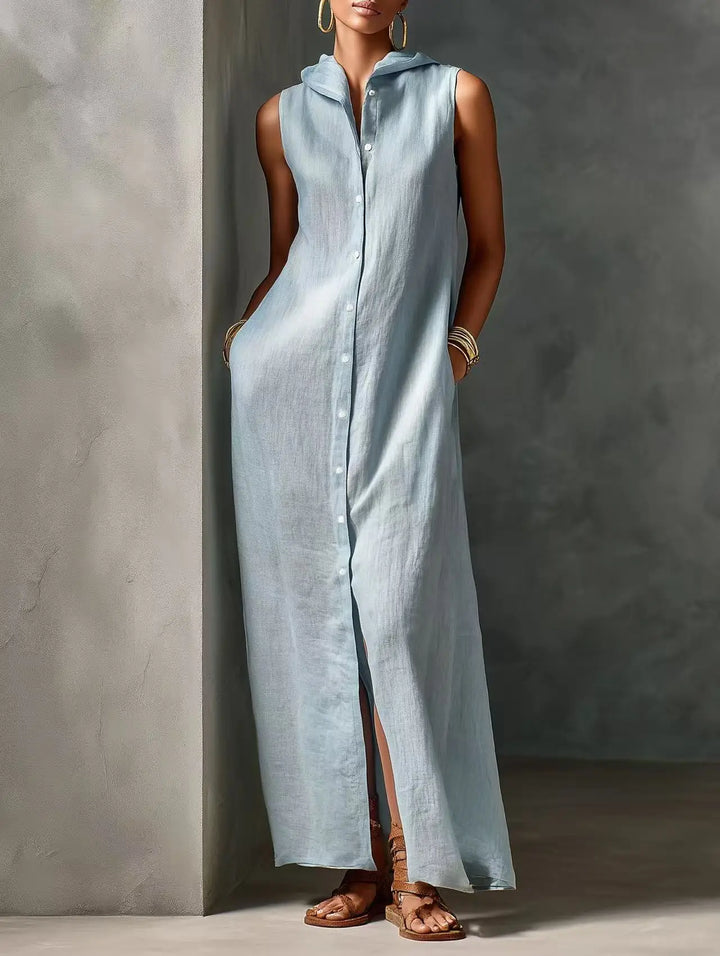 Athena Hooded Relaxed Maxi Dress
