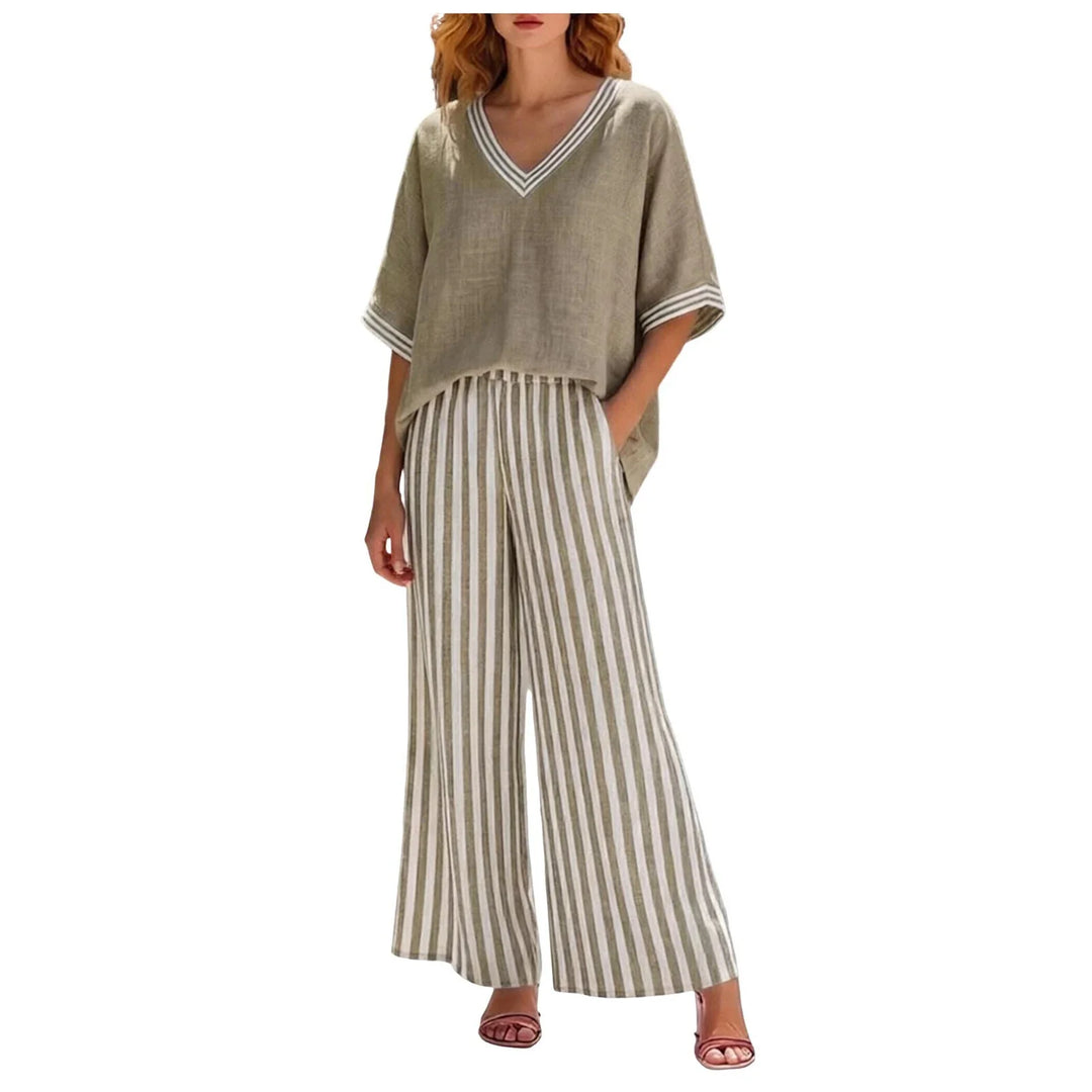 Marissa Striped Two Piece Set