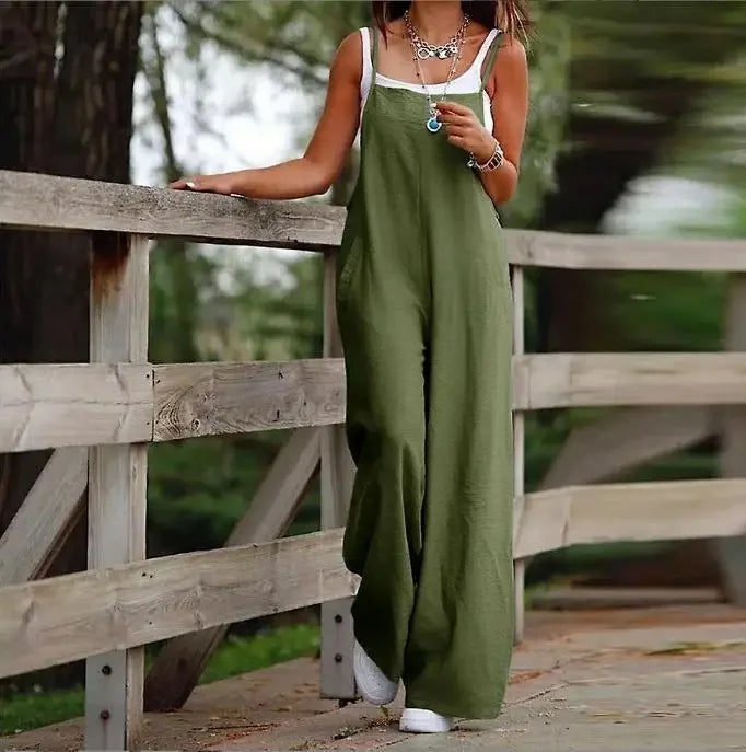 April Relaxed Wide Leg Jumpsuit