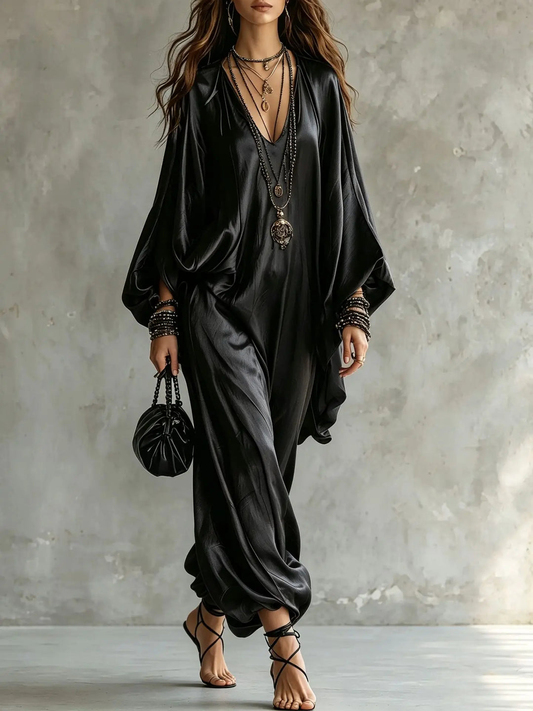 Sofie Satin Wide Leg Jumpsuit