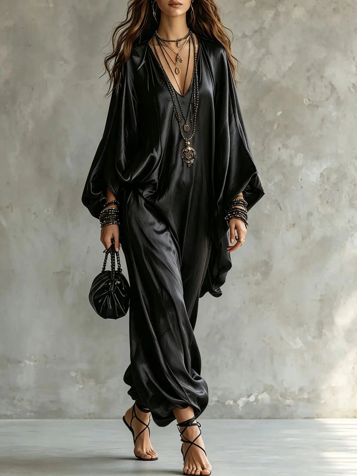 Sofie Satin Wide Leg Jumpsuit