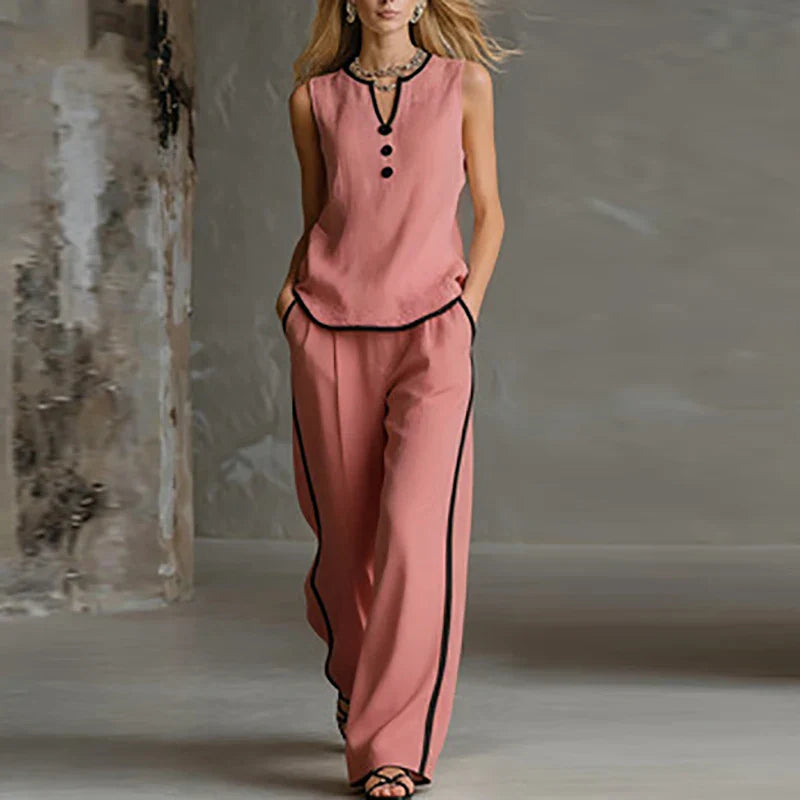 Lucy Sleeveless Two Piece Set