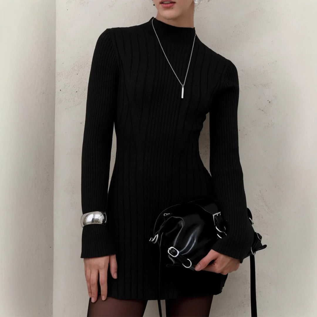 Marisela Mock Neck Sweater Dress