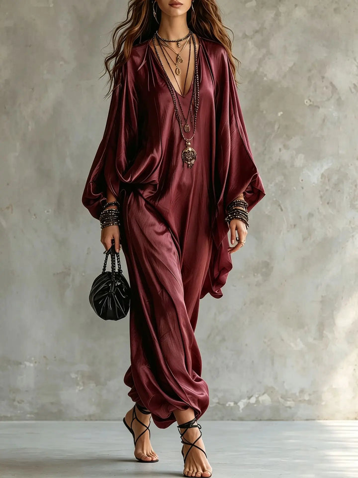 Sofie Satin Wide Leg Jumpsuit