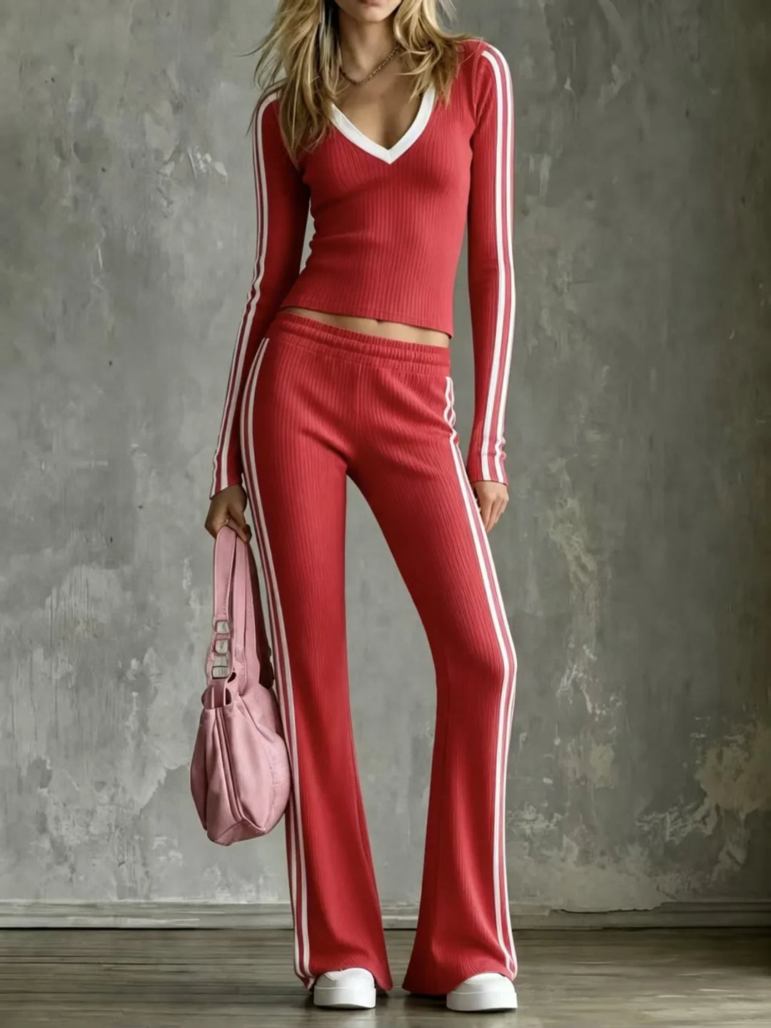 Diana Ribbed Knit Matching Set