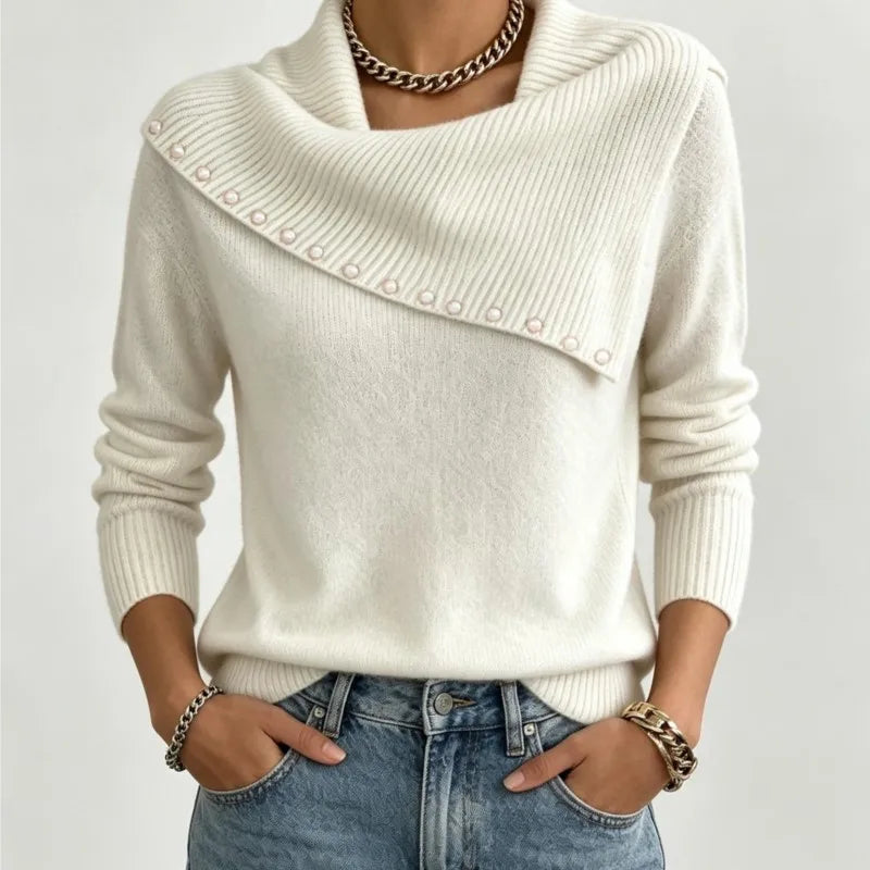 Astrid Scarf Collar Sweater