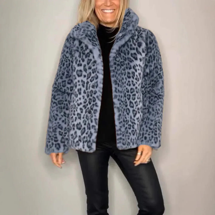 Adair Turn Down Leopard Coat