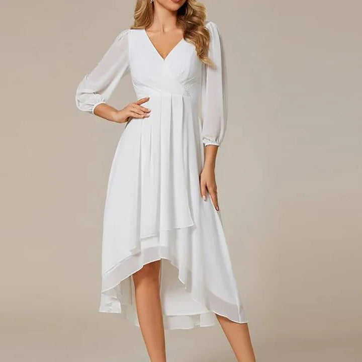 Amelina Flowing Mesh Midi Dress