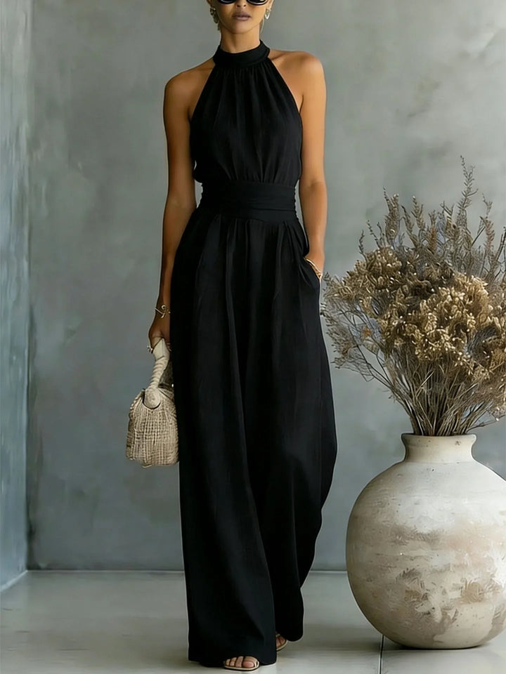 Primrose Halter Wide Leg Jumpsuit