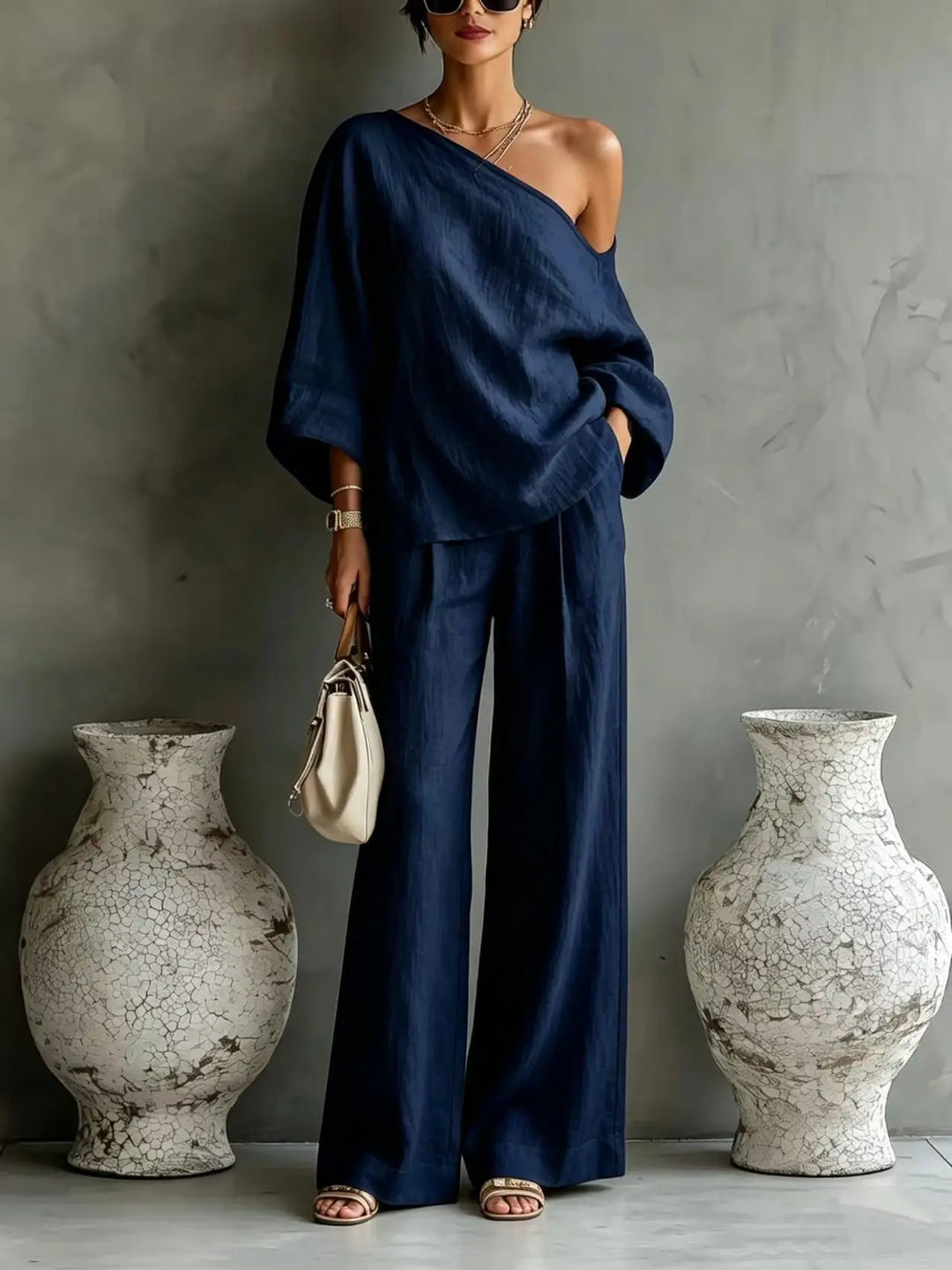 Arya One Shoulder Matching Set