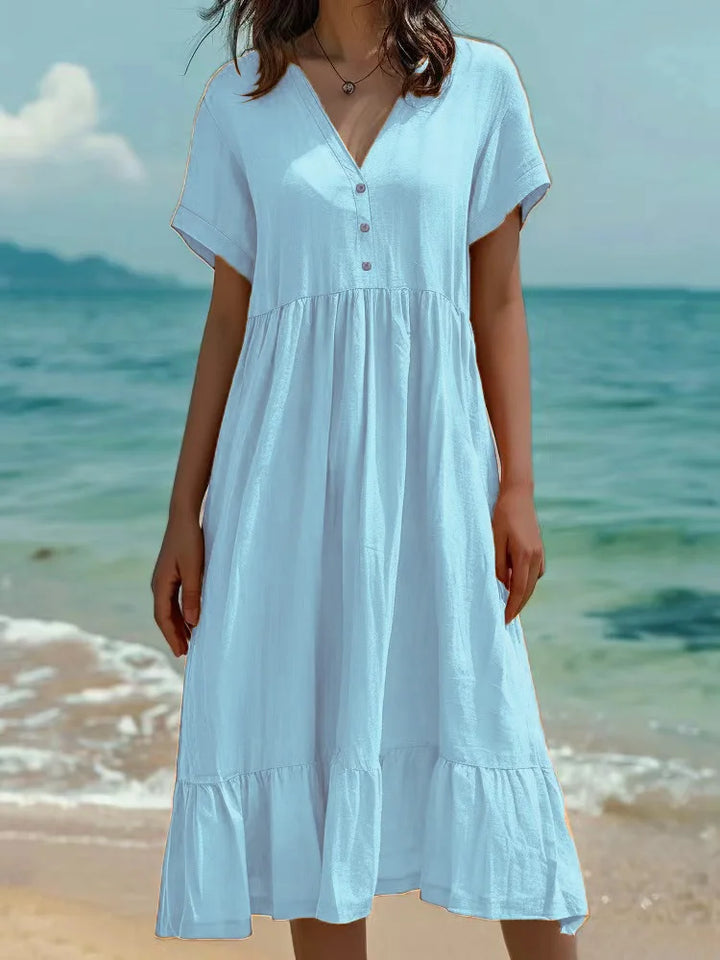 Deanna Button Front Maxi Dress