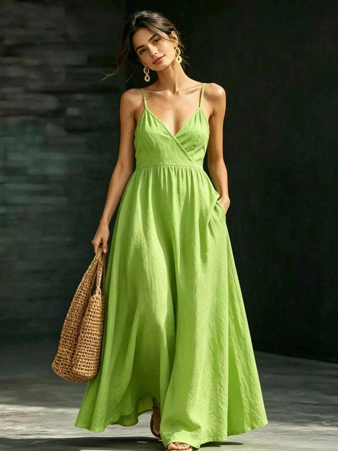Brivelle Elegant Flowy Maxi Dress