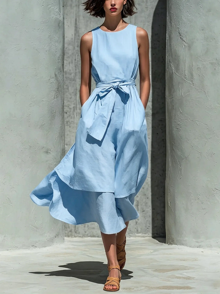 Sienna Elegant Flowy Midi Dress