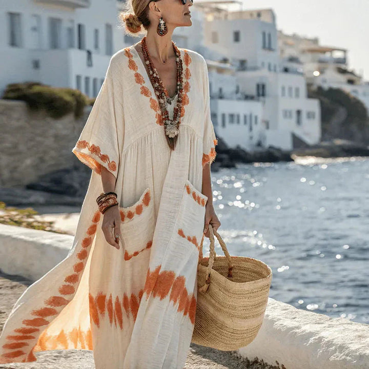 Gracia Airy V Neck Maxi Sundress
