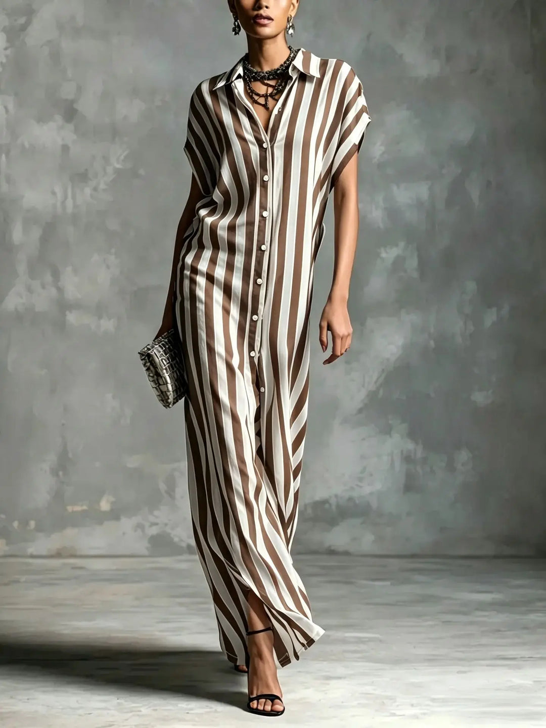 Tabitha Linen Long Shirt Dress