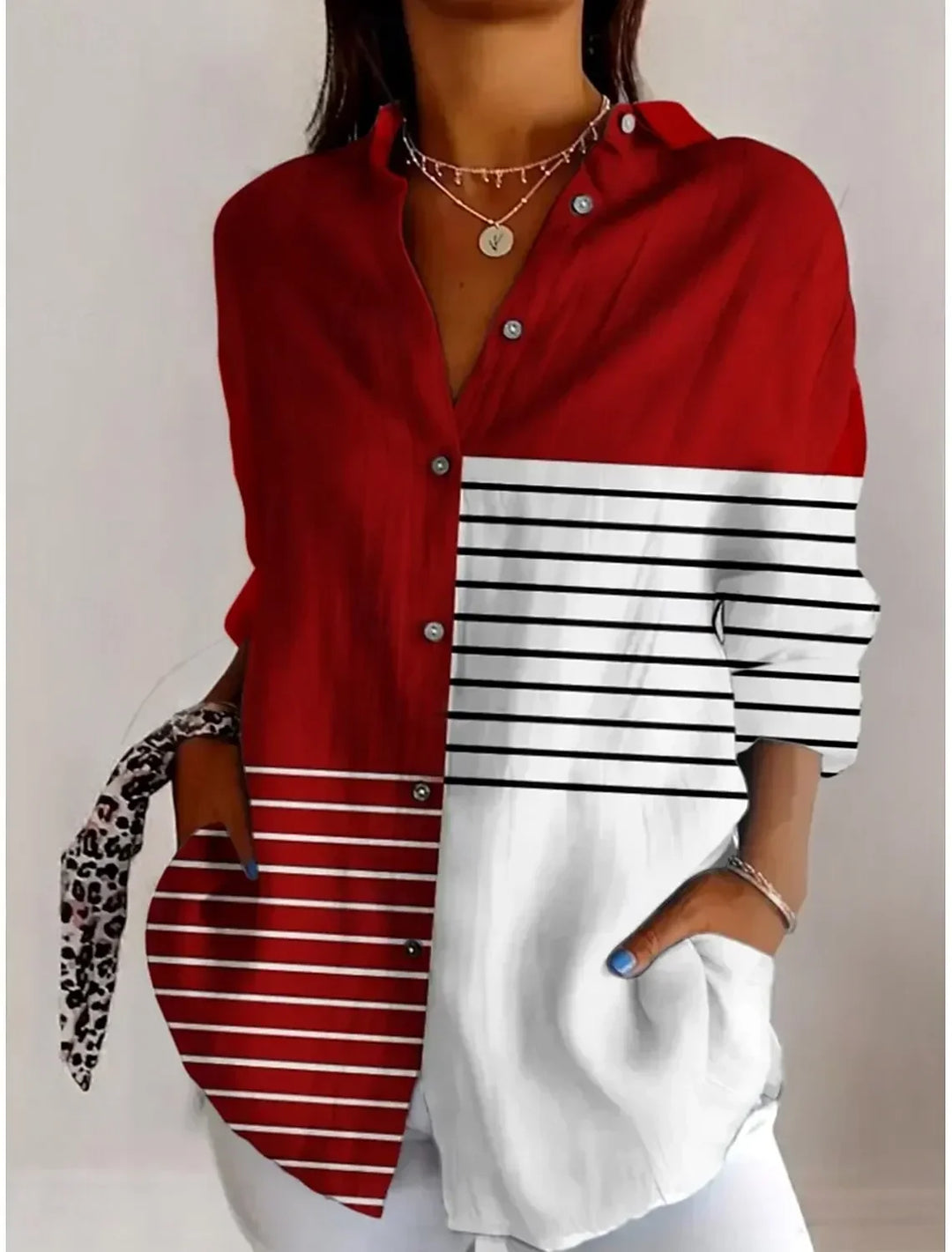 Elise Geometric Button Shirt