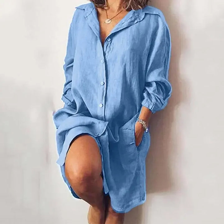 Ria Pocket Shirt Mini Dress