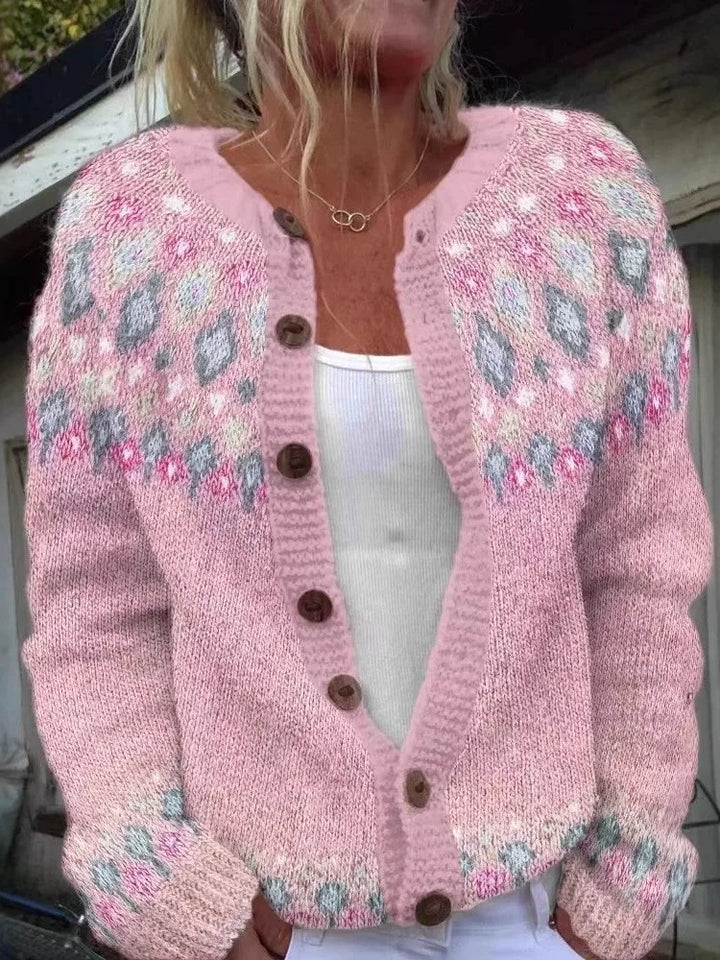 Teodora Fair Isle Button Cardigan