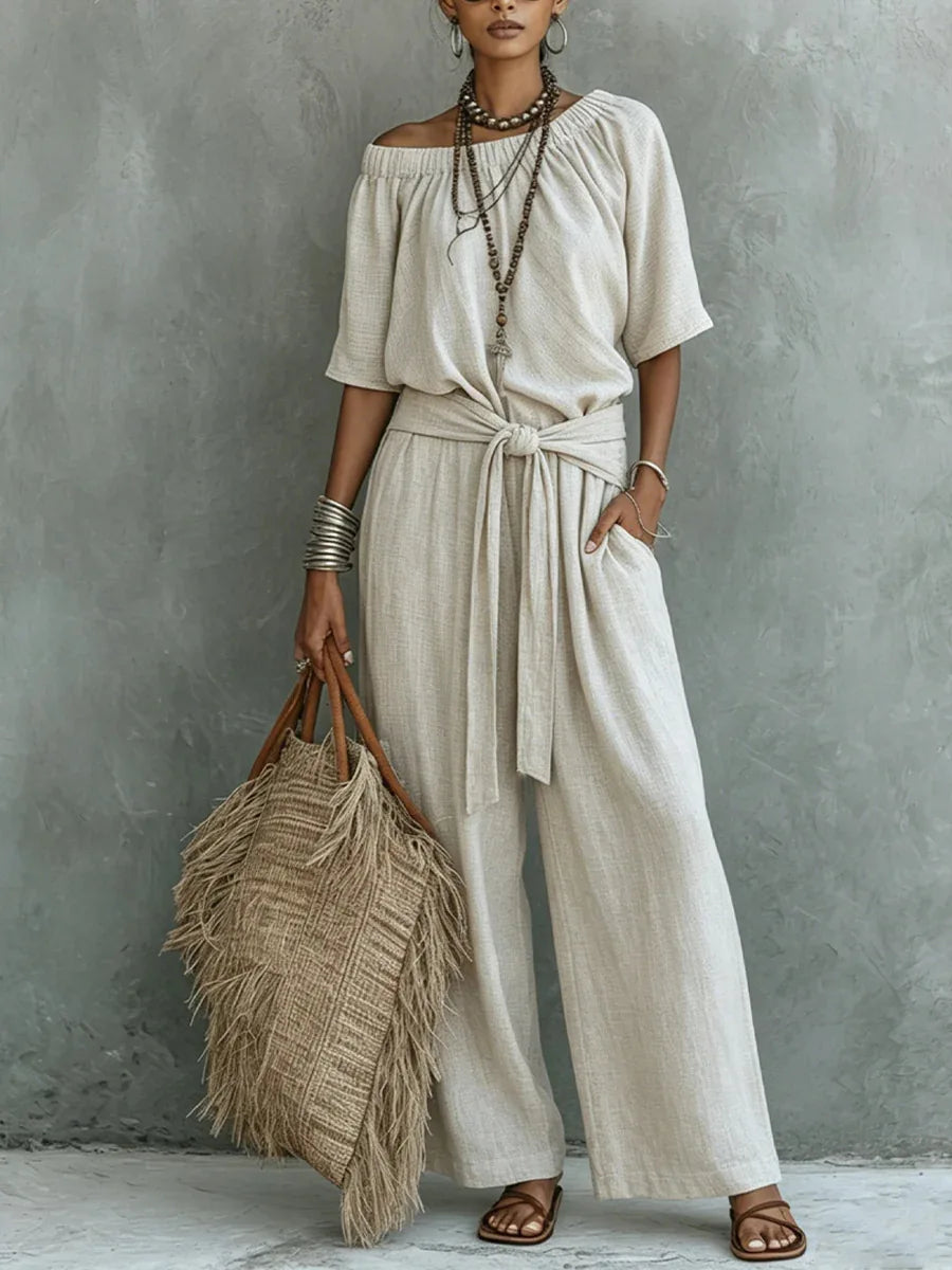 Jessica Casual Wide Leg Jumpsuit